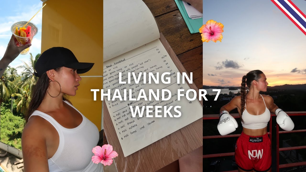 A few days in my life in Thailand — training Muay Thai & working 🥊✨🌺