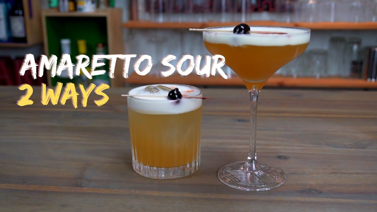 Amaretto sour | Classic and Morgenthaler Method