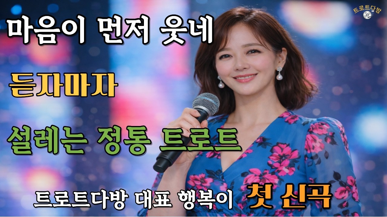 [정통 트로트] 마음이 먼저 웃네｜트로트다방 행복이 새해 인사 한 곡조