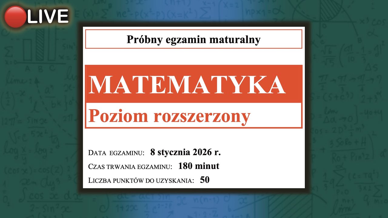Arkusz Maturalny - ROZSZERZENIE:  styczeń 2026 !!