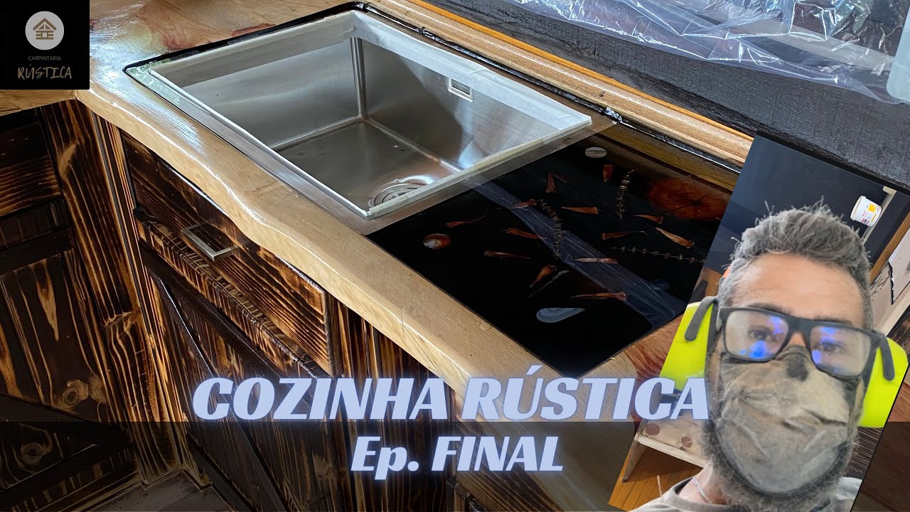 ACABAMENTO MÓVEIS RÚSTICOS | Resina epóxi e verniz PU