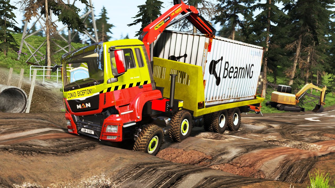 Trucks vs Potholes #28 | BeamNG.DRIVE