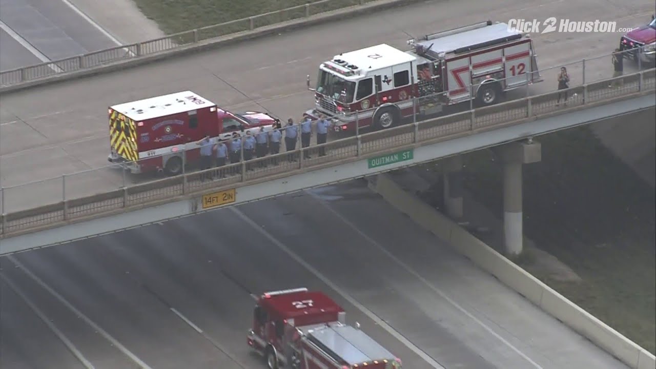 Procession for HFD firefighter