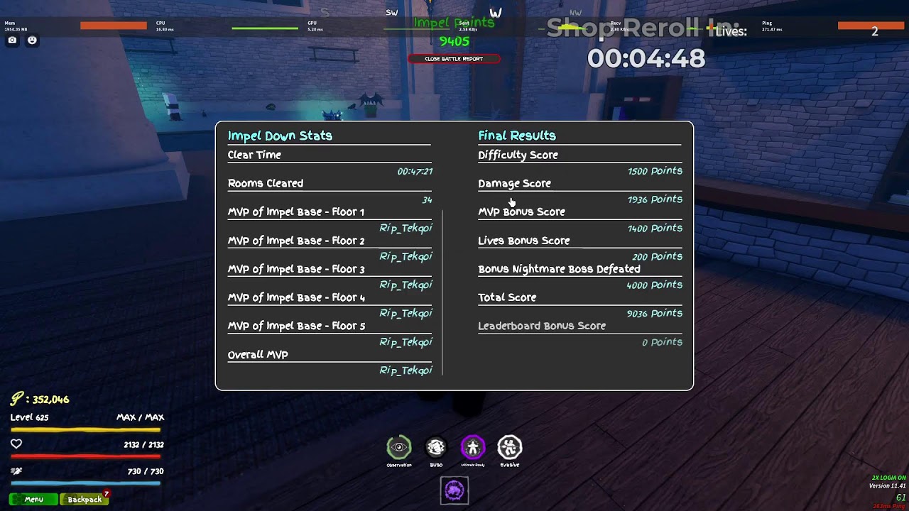 GPO impell nightmare plus solo