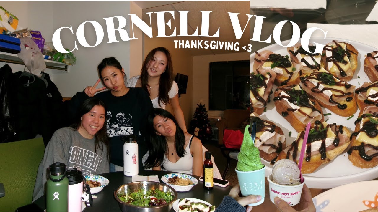 cornell vlog | cornell a capella, thanksgiving break, secret santa | junior year