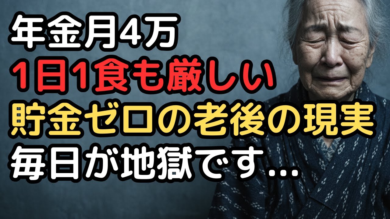 「年金だけじゃ1日1食も無理」年金月4万円、貯金ゼロの74歳女性の現実