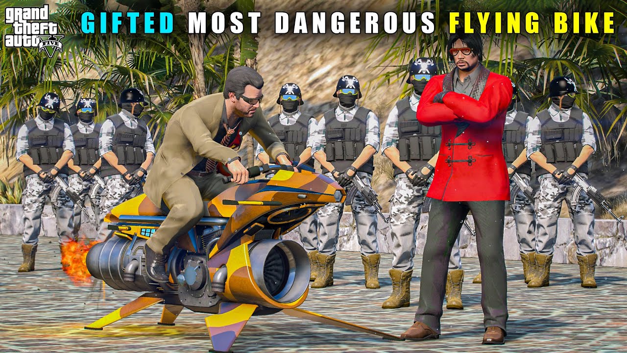 GTA 5 : DUBAI KING GIFTED MOST POWERFUL FLYING BIKE || BB GAMING