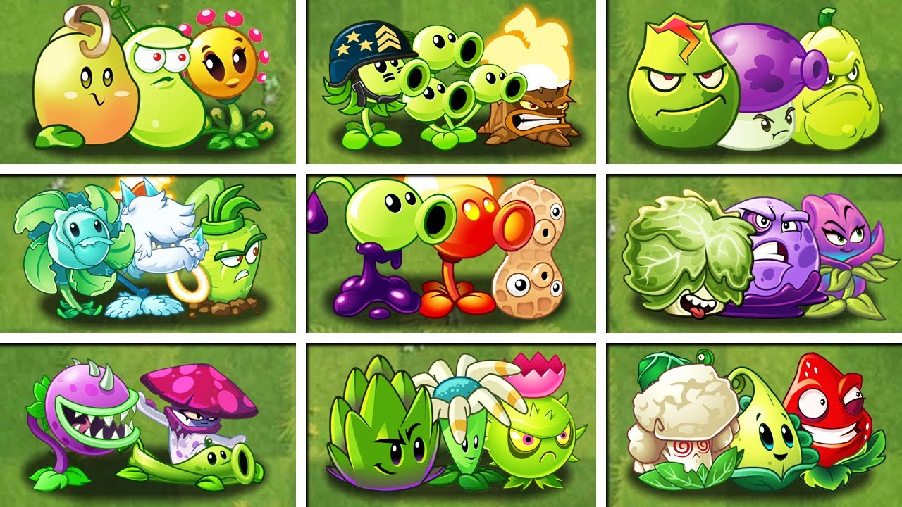 Random 20 Team 3 Plants - Which Team Plant Will Win? - PVZ 2