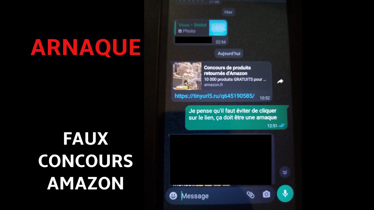 ATTENTION : ARNAQUE CONCOURS AMAZON ( SUIVEZ-JUSQU'AU BOUT)