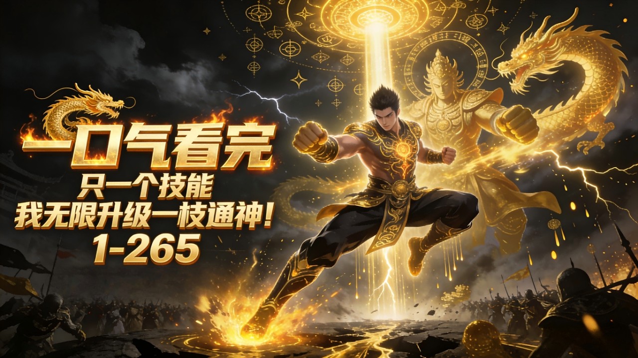 一口气看完《只有一个技能？我无限升级一技通神！》1-265 技能觉醒日，刘嘉只觉醒1个技能。 人人都说技能贵在多，他偏要一技通神！天赋无限升级！拳打恶鬼，脚踹神明！ 拳拳到肉的战士，莽穿一切！