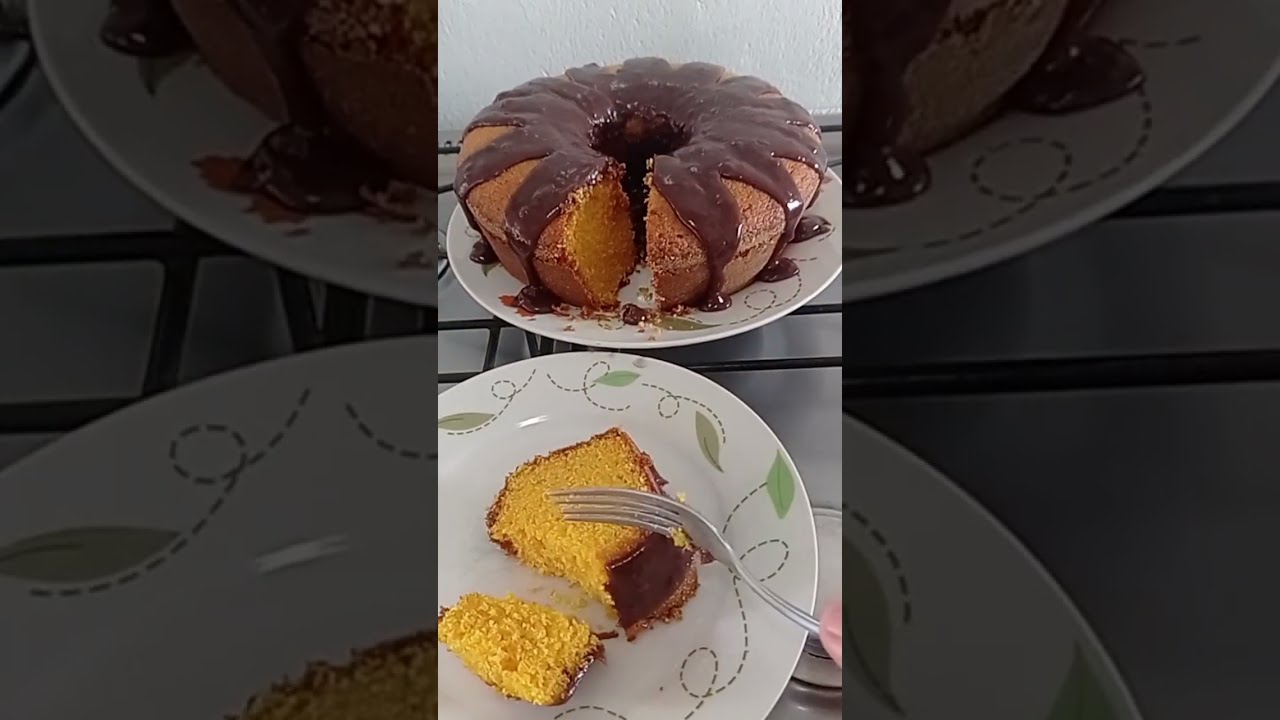 BOLO DE CENOURA COM FUBÁ 😋