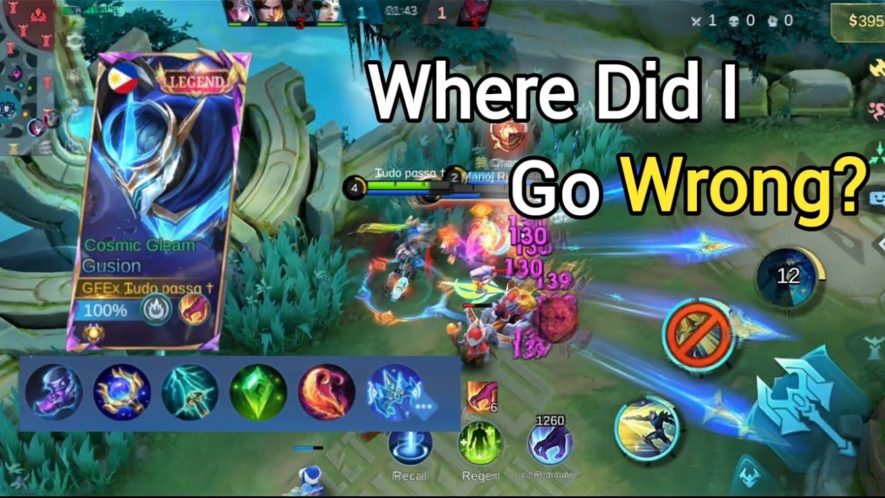 Gusion Jungle: 16 Kills and a Defeat? (Painful)