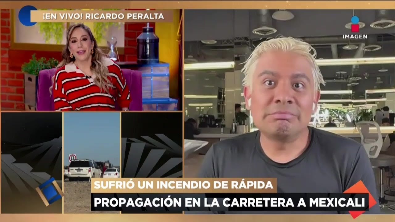 EN VIVO Ricardo Peralta relata el ACCIDENTE en su AUTOMOVIL en plena carretera | De Primera Mano
