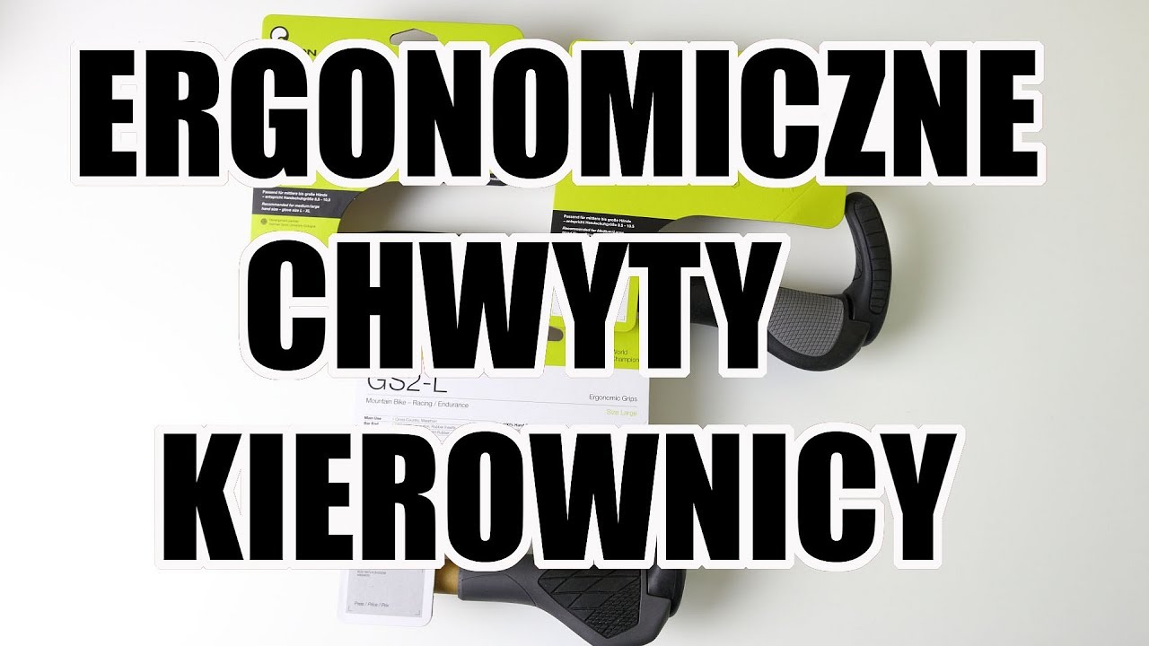 Ergonomiczne chwyty kierownicy w rowerze