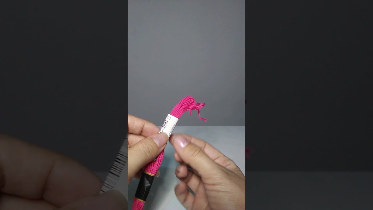 cómo separar las hebras del hilo mouliné
