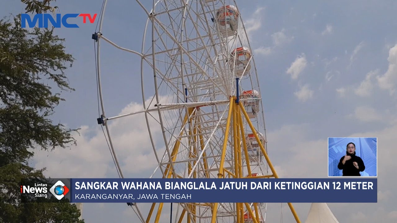 Wahana Bianglala di Pasar Malam Colomadu Terjatuh, 2 Orang Terluka - LIS 23/11