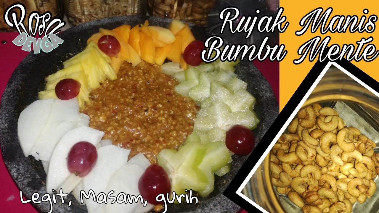 RUJAK MANIS BUMBU MENTE | TIPS BUMBU AWET TIDAK MUDAH BASI