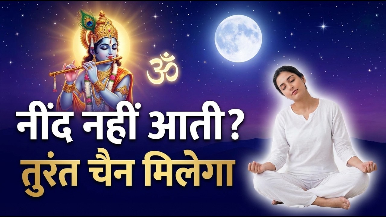 नींद नहीं आती? ये सुनो – तुरंत चैन मिलेगा | भगवद गीता का अमृत ज्ञान | Krishna Gita Meditation