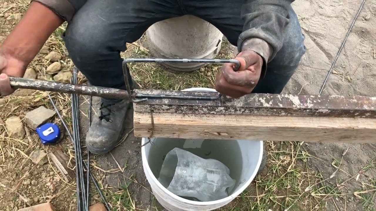 Como hacer anillos o estribos con alambron 20x20