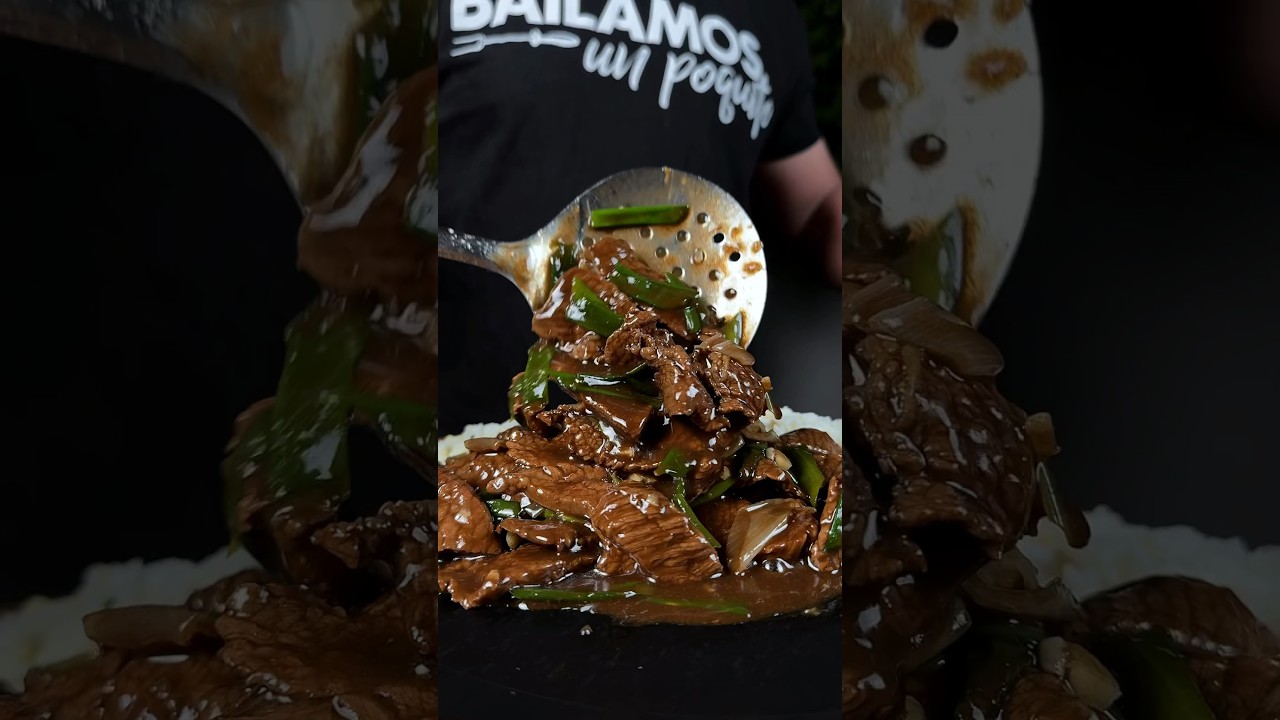 Carne mongoliana🍲 &iexcl;La receta de comida china que todos aman!