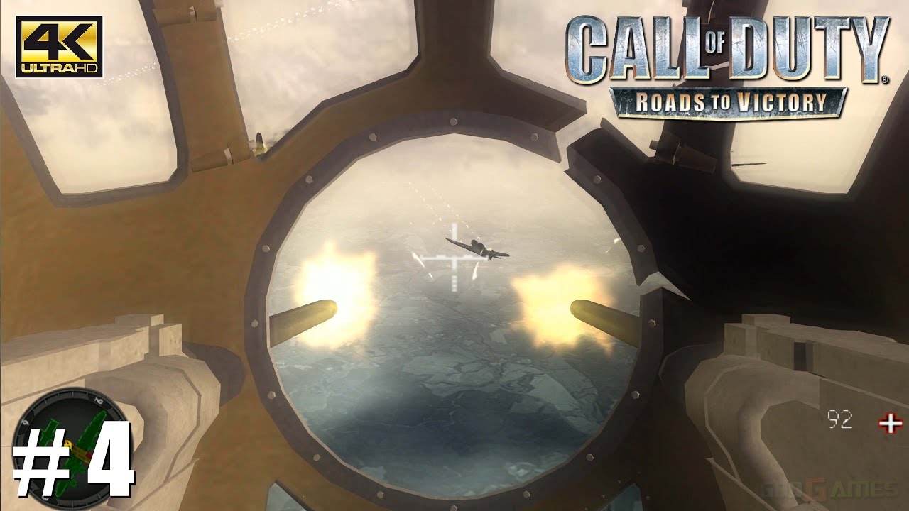 Call of Duty: Roads to Victory - PSP Playthrough 4k 2160p / Mouse & Keyboard / GlovePIE PART 4