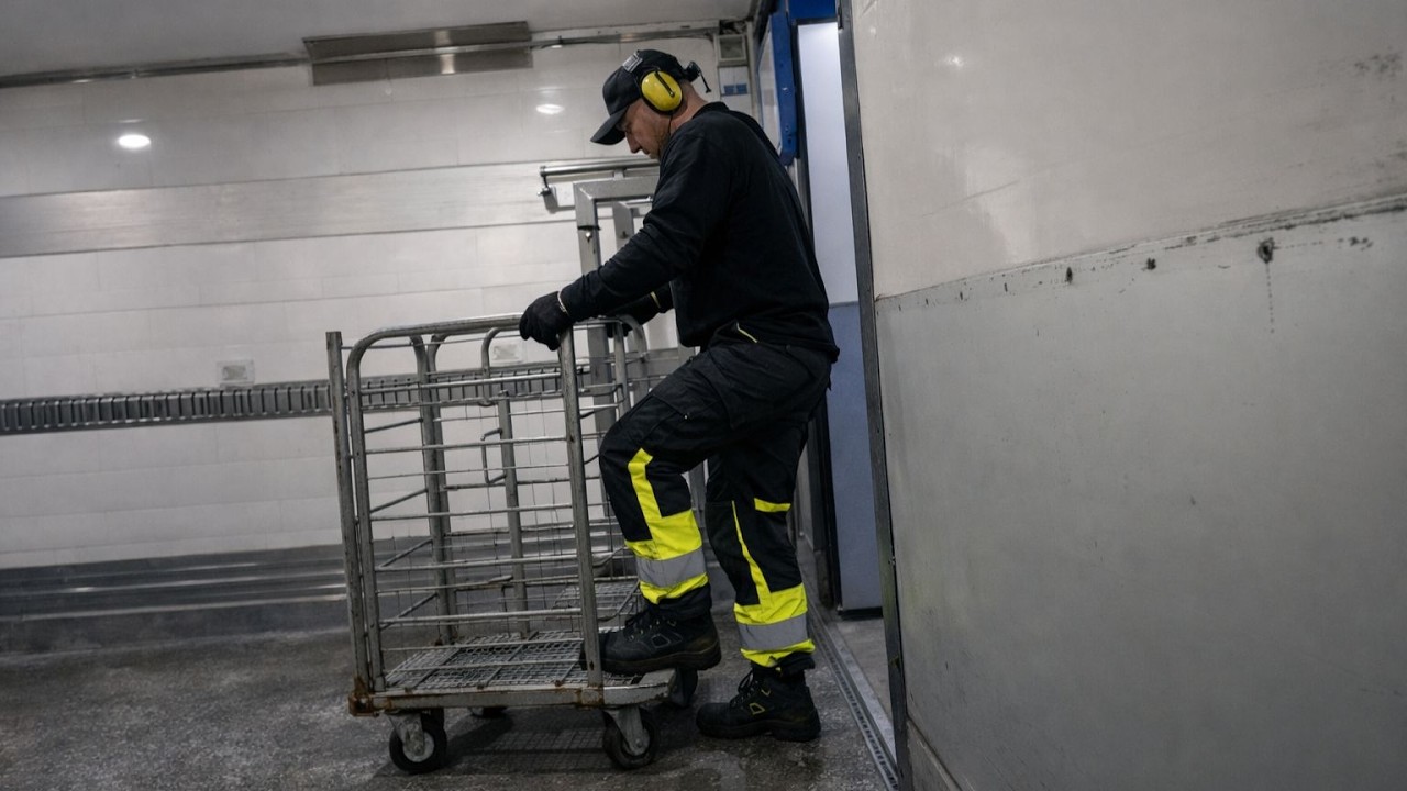 POV Truck Driving - Delivering Food in the Arctic Cold