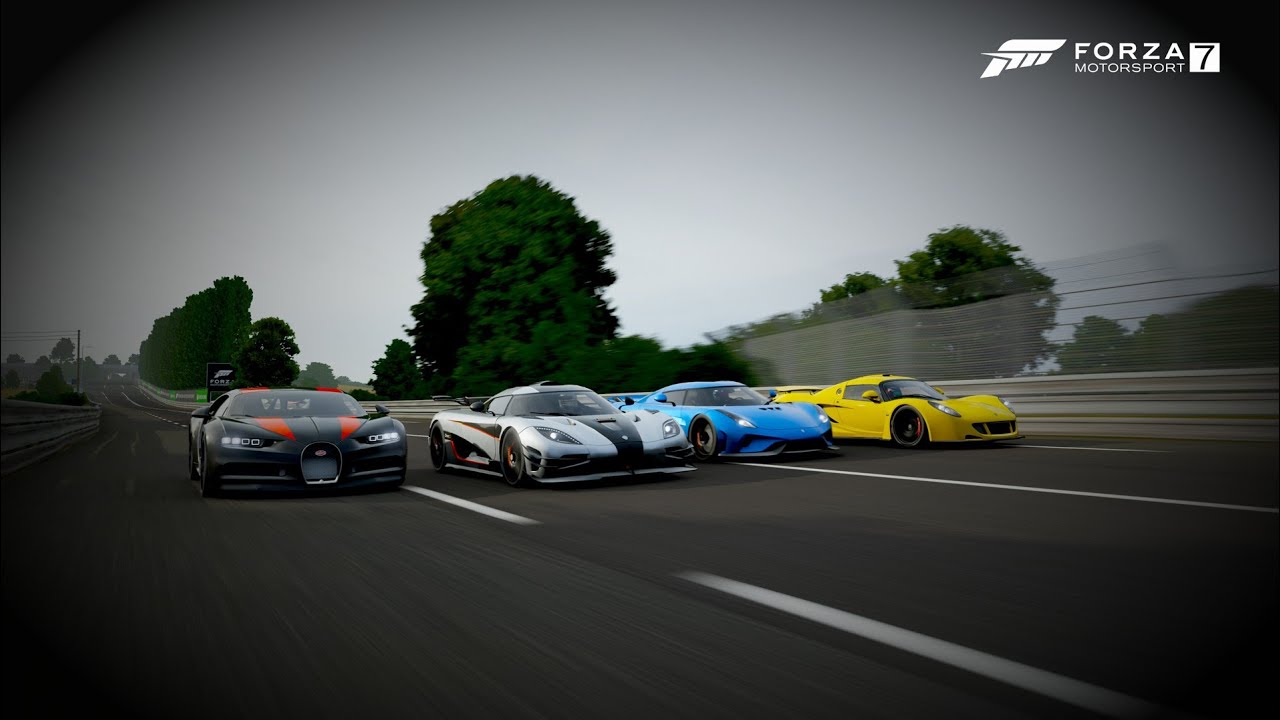 Bugatti Chiron SS vs Koenigsegg 1:One vs Koenigsegg Regera vs Hennessy Venom GT
