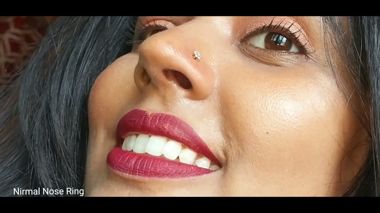  Soft Makeup Look with Tanishq Diamond Nose Pin | Classy Hair Play Style