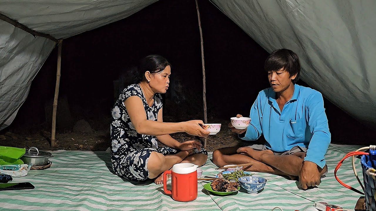Bẫy Cống Nhum Vườn Mít và Món Chuột Nướng Muối Ớt Hai Vợ Chồng Lai Rai Trong Lều #vợchồngmiềntâytv