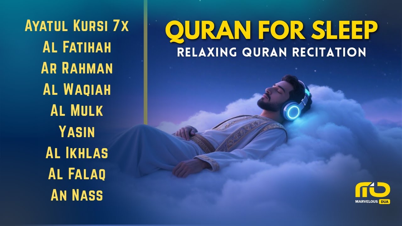 Quran Recitation in A Relaxing Voice ✦ Alfatihah, Ayat kursi, Yasin, Arrahman, Alwaqiah, Almulk