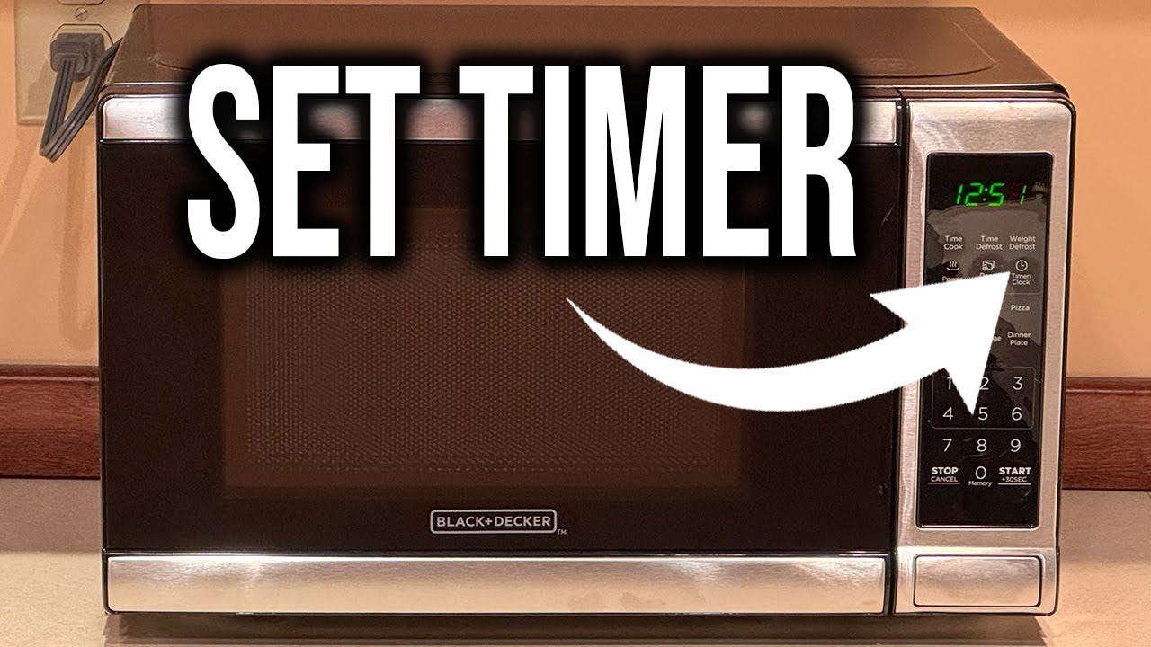 Black & Decker Microwave | Setting a Timer
