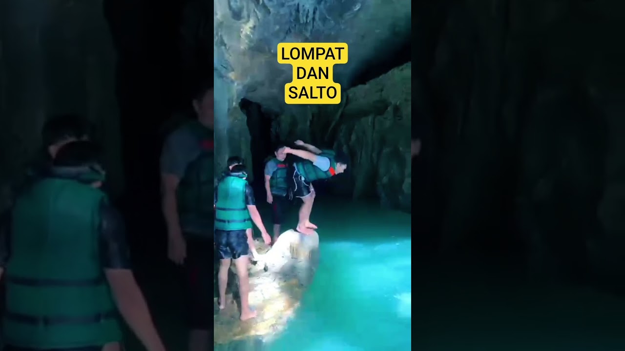 💦 Salto di Wisata Air Citumang, Pangandaran! #Citumang #WisataAlam #Pangandaran #WaterAdventure