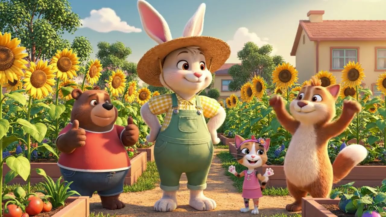 Part 13 – Teacher Bunny and Kids Explore the Topic “Harvesting Crops”