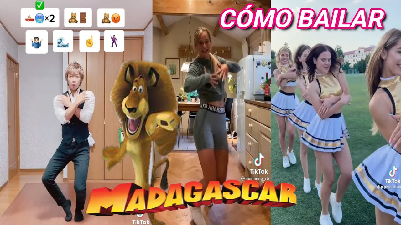 Pasos de Madagascar Tik Tok / tutorial Como Bailar Like Move it Dance Quiero Mover el Bote 2021