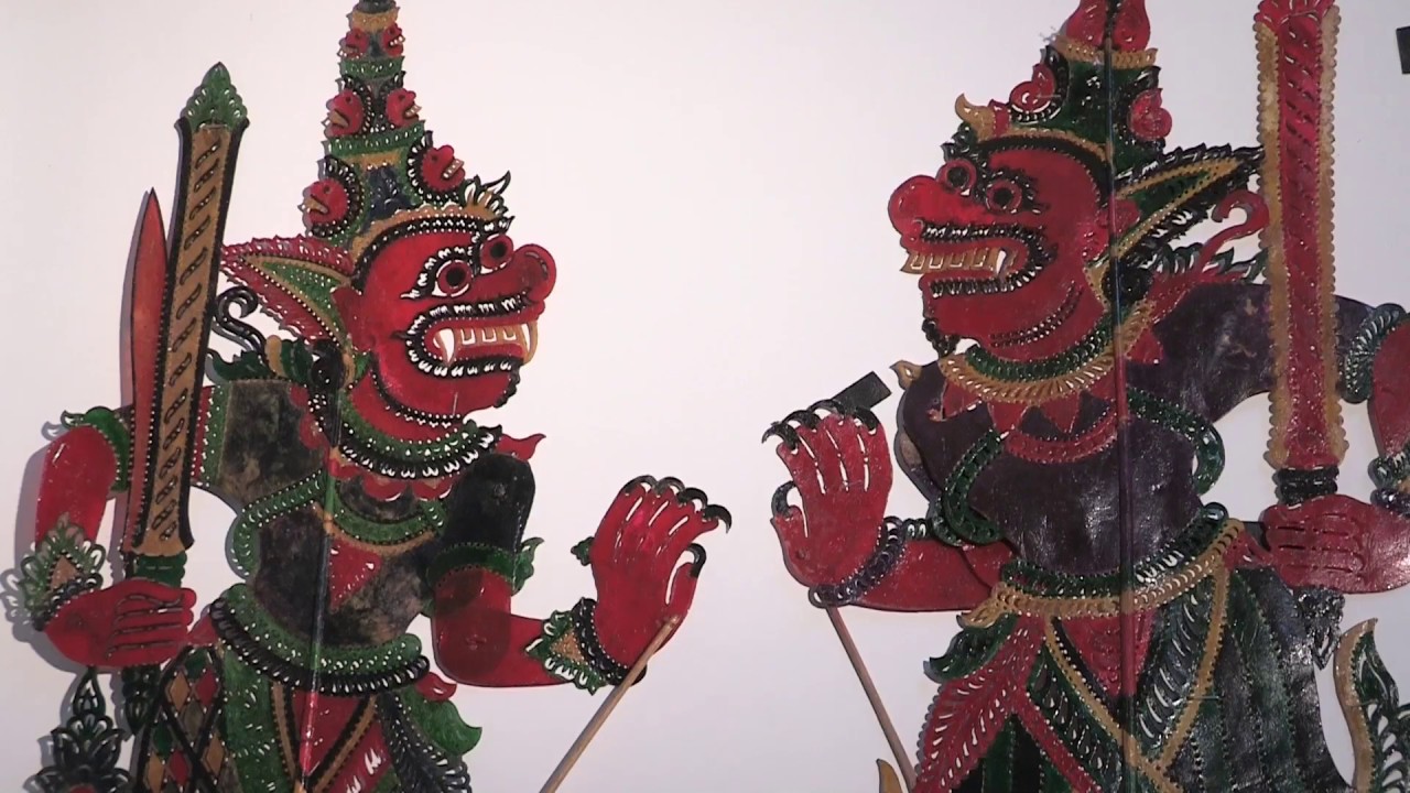 Les marionettes du théatre d'ombre malésien