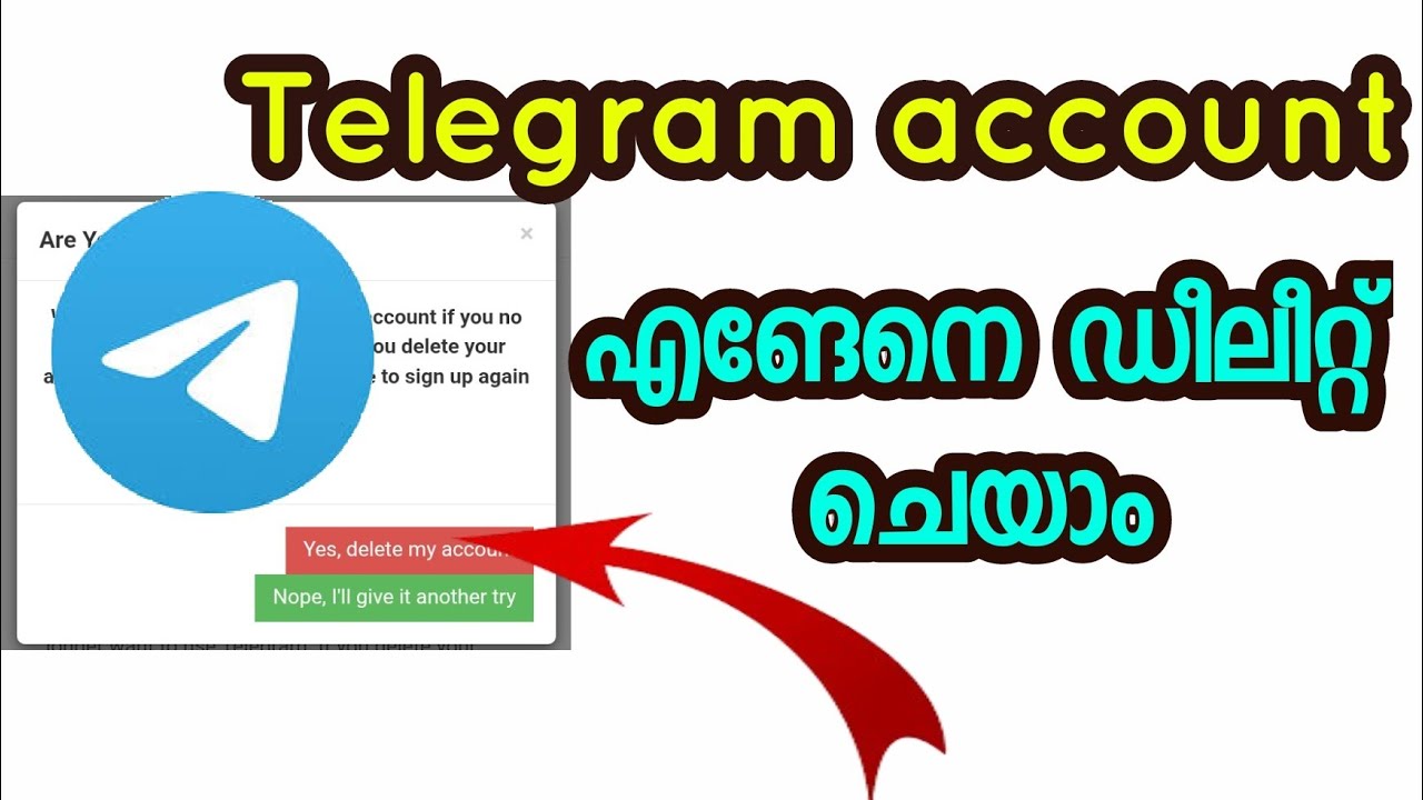 How to delete telegram account malayalam /telegram account delete 2025