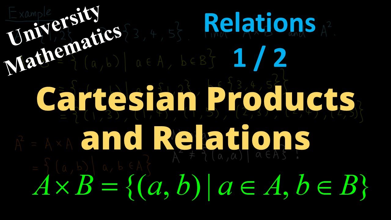 Cartesian Products and Relations