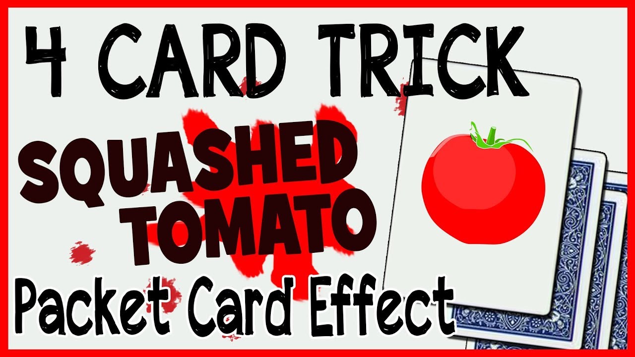 Close Up Card Trick | Squashed Tomato Packet Effect | Magic Revealed