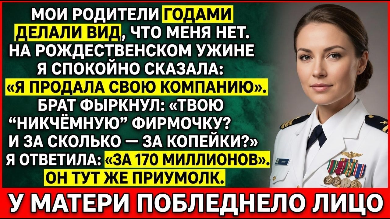 Родители Годами Делали Вид, Что Меня Нет—На Рождество Я Сказала Одно: Я Продала Компанию За 170 Млн
