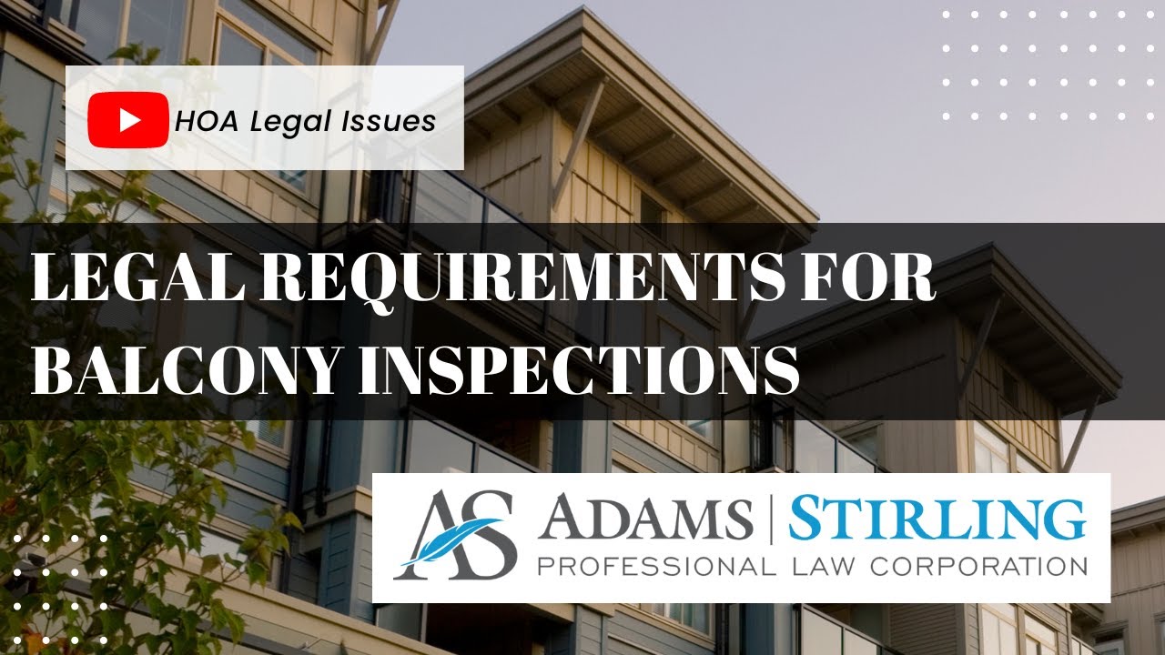 Legal Requirements for Balcony Inspections