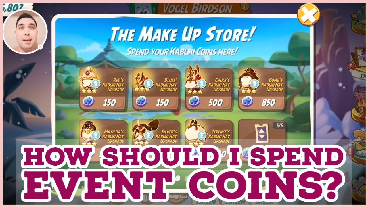 How Should I Spend Event Coins? Kabuki Hat Set | Angry Birds 2