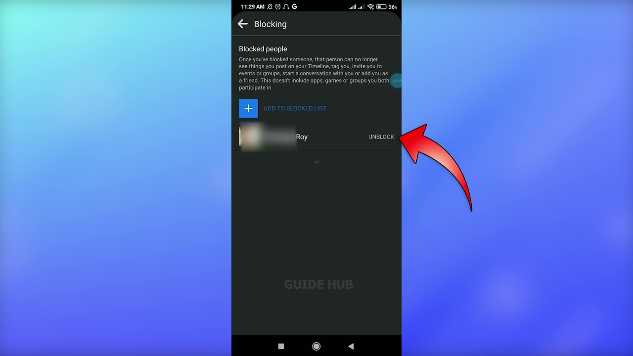 How To Unblock Someone On Facebook 2022 | Remove People From Block List On Facebook Mobile App