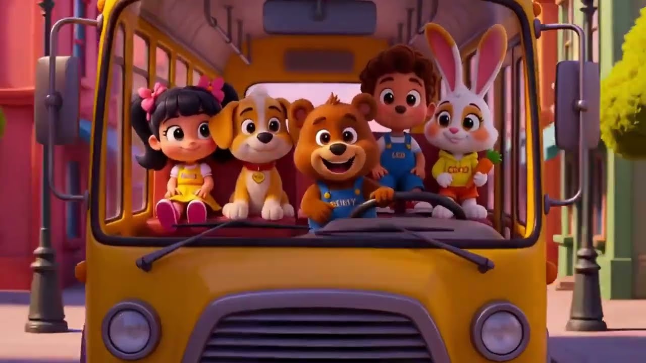 Wheels on the Bus Kids Nursery Rhymes & Songs