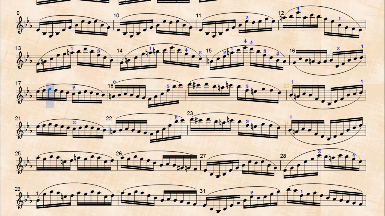 Wohlfahrt Op 45 Violin Etude no 43 tempo=60