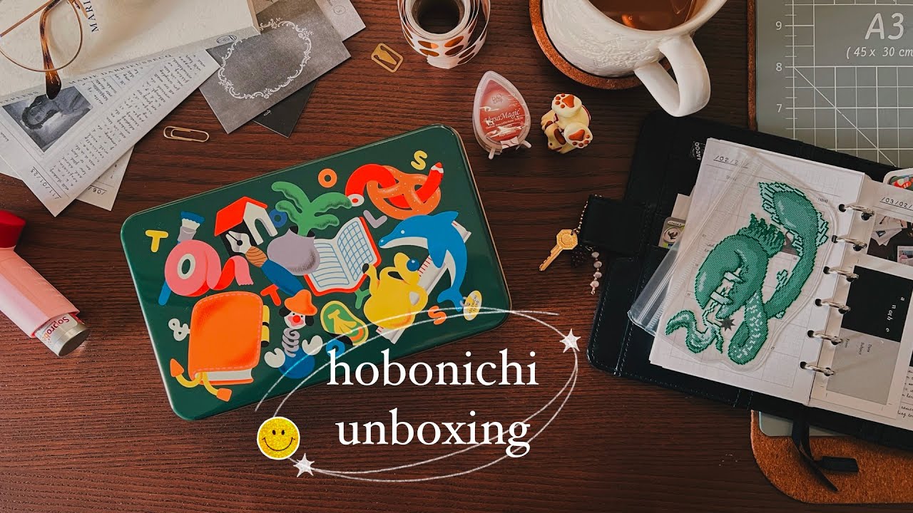 hobonichi spring unboxing | tools & toys collectible tin ✸