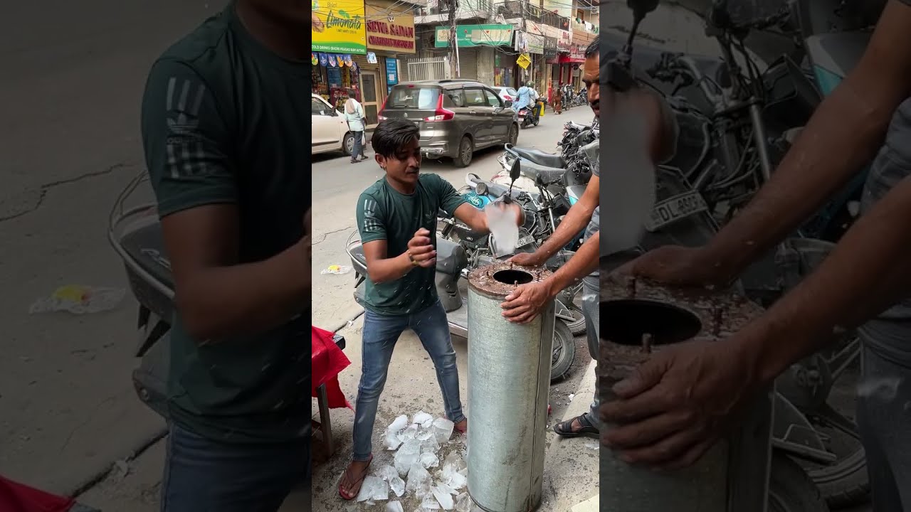 Roller Coaster Ice Cream Kulfi Making In Unique Method | Indian Street Food