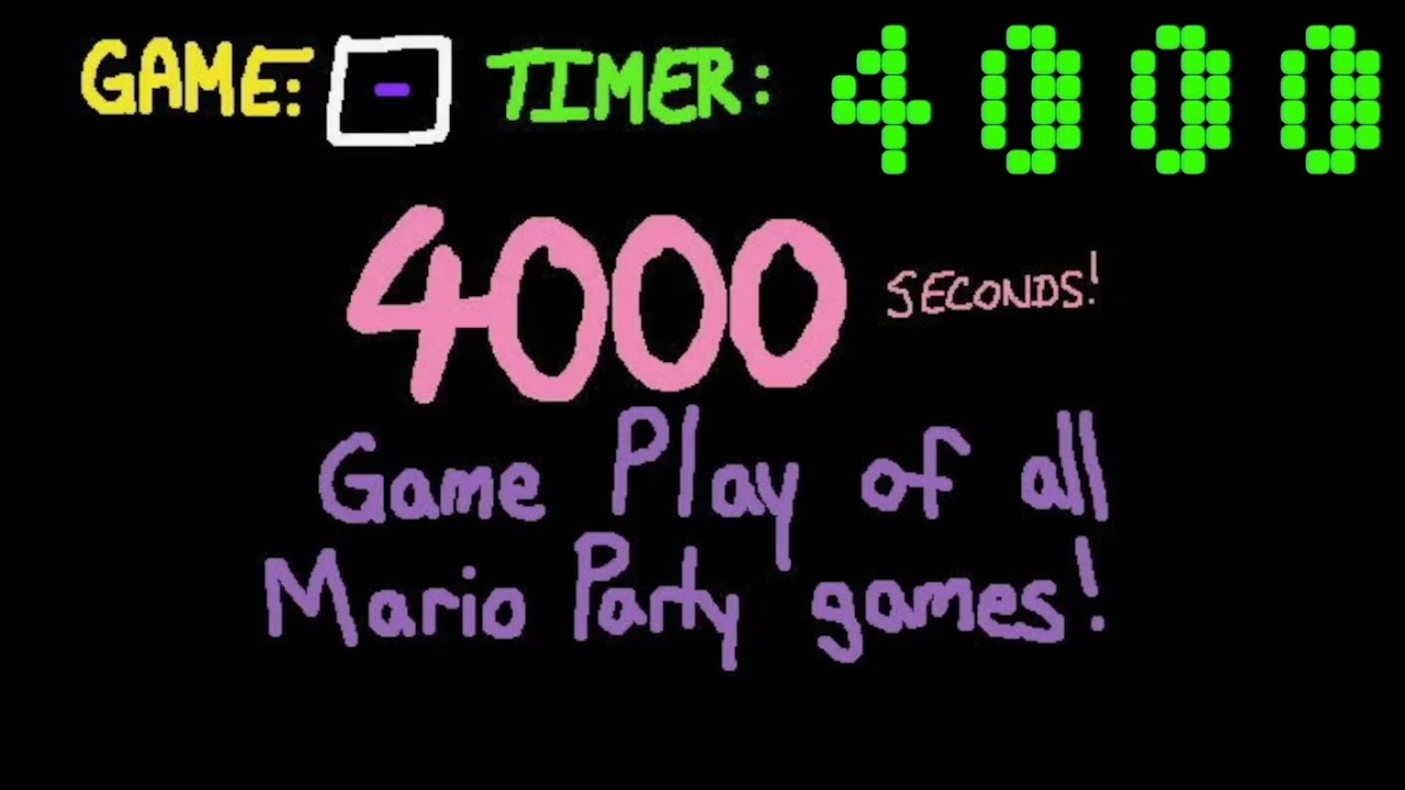 4000 Seconds of Mario Party Gaming!!!