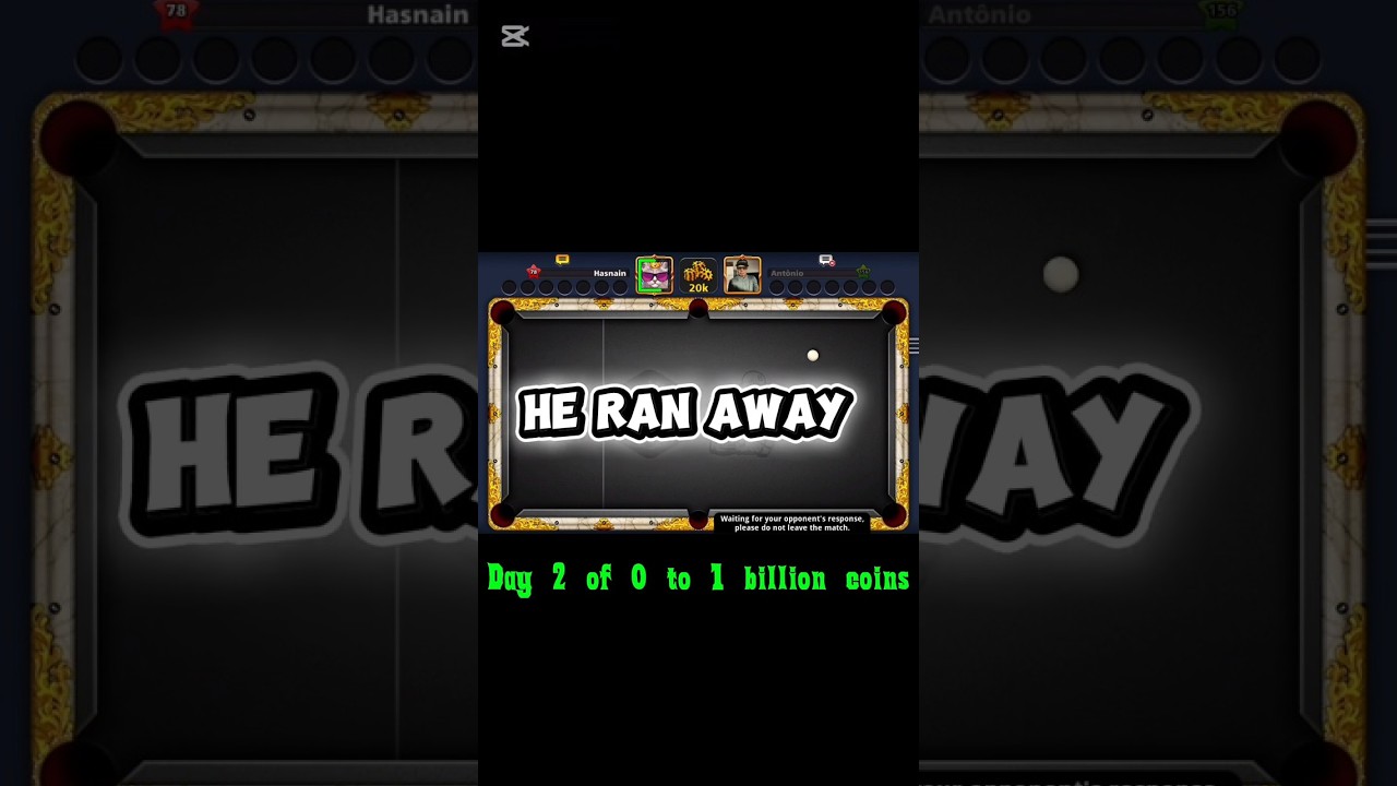 He really thought this would work | 8 ball pool 0 to 1 Billion coins journey 