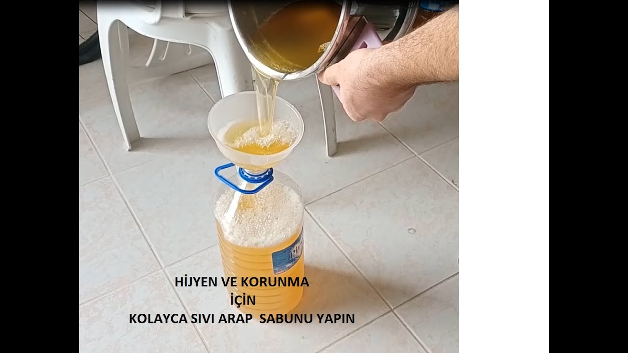 SIVI SABUN NASIL YAPILIR. ARAP SABUNUNDAN.