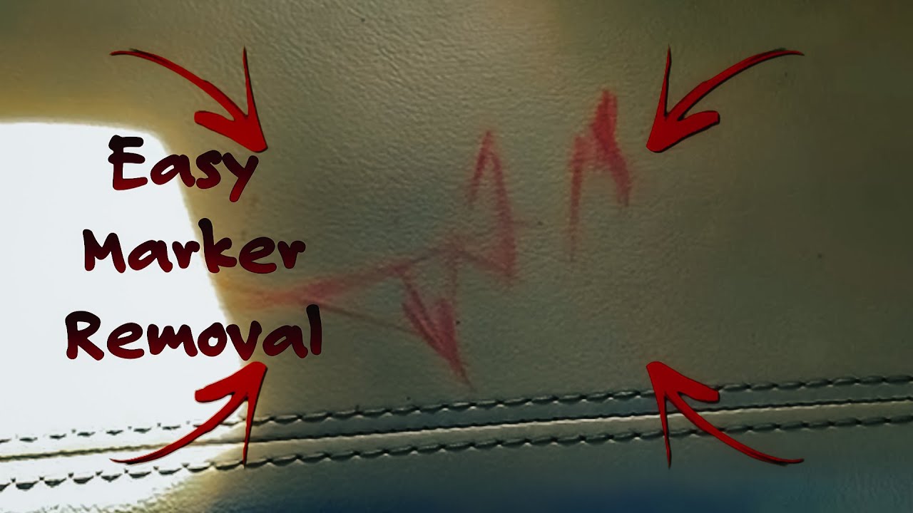 How To Remove Marker From Leather EASILY